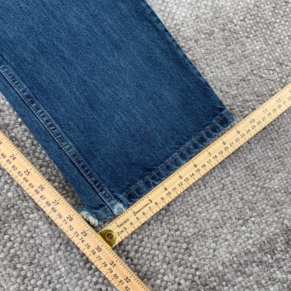 Wrangler 20X Jeans Mens 33x30 Blue 01 Competition Relaxed Fit Distressed Frayed - Picture 7 of 7